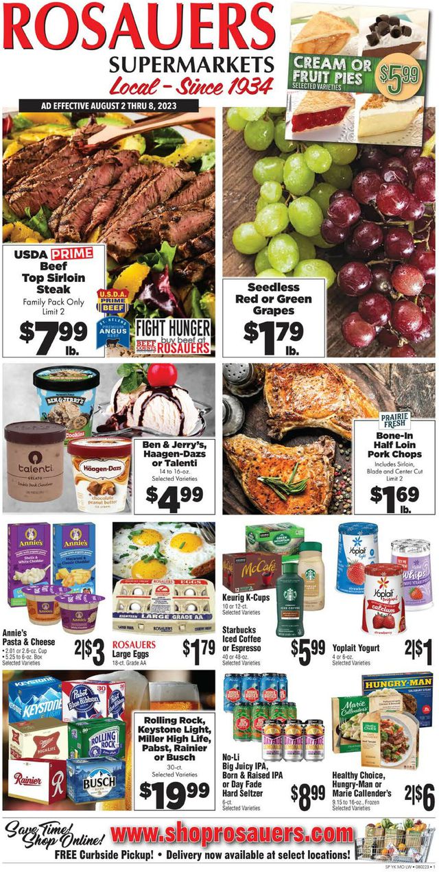 Rosauers Ad from 08/06/2023