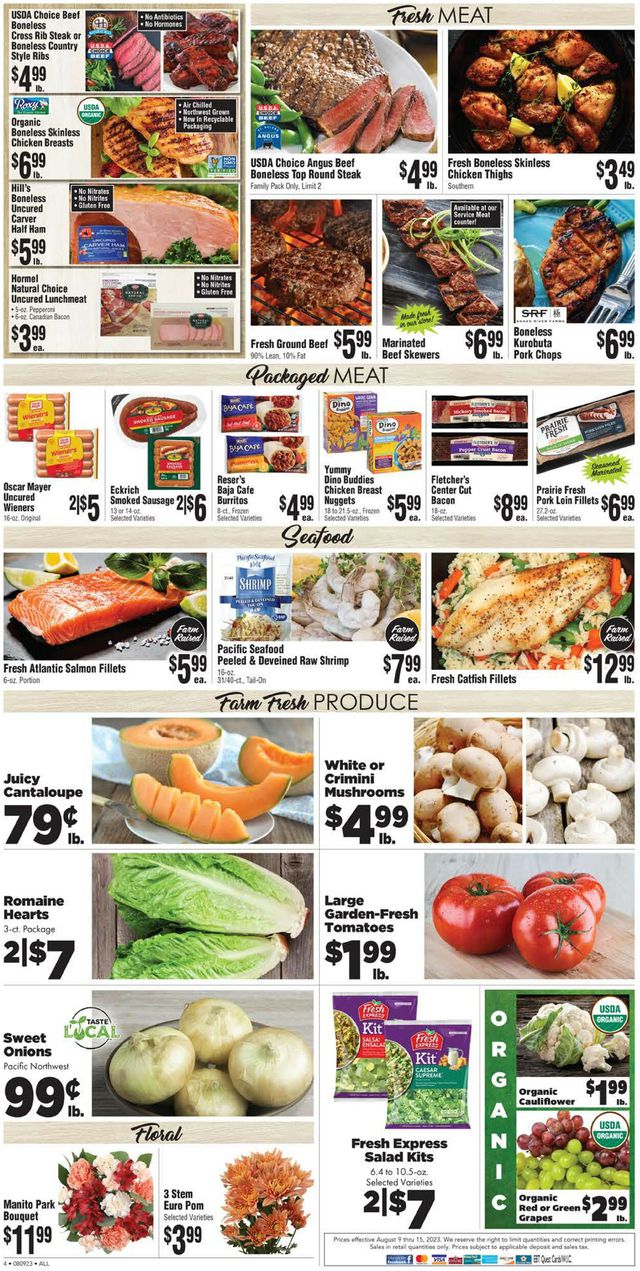 Rosauers Ad from 08/09/2023