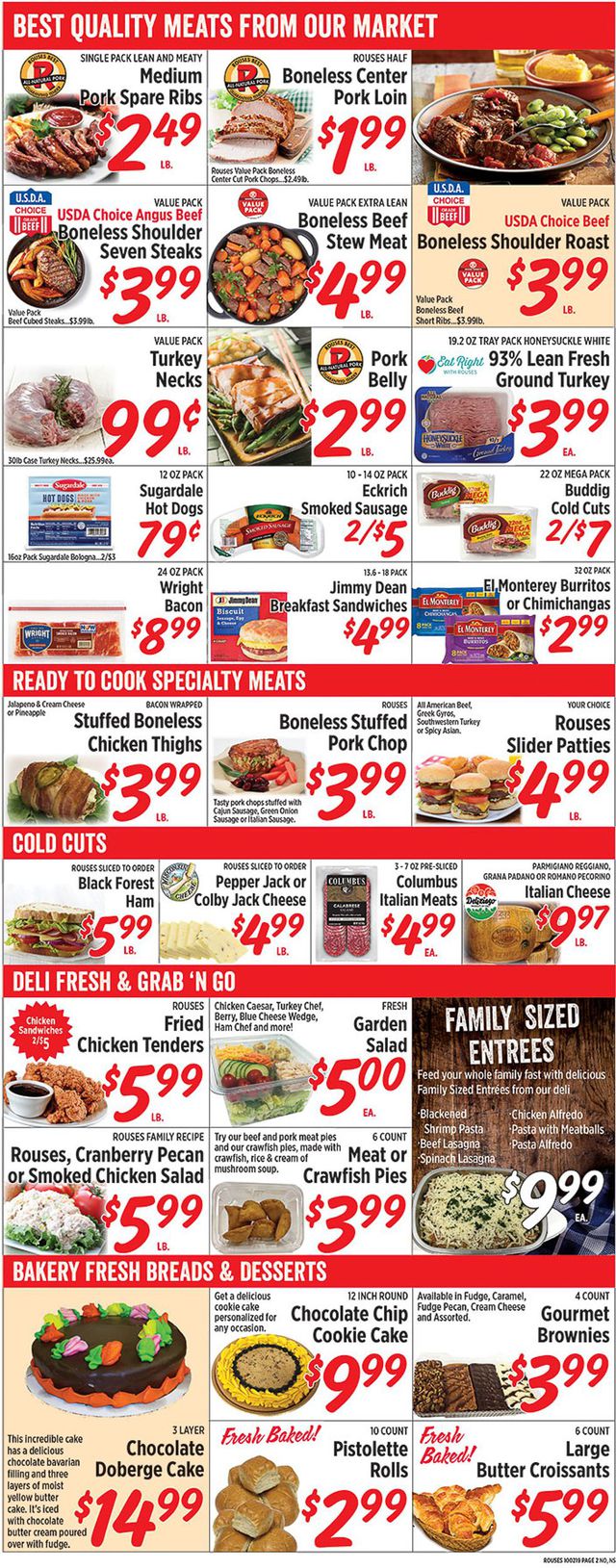 Rouses Ad from 10/02/2019