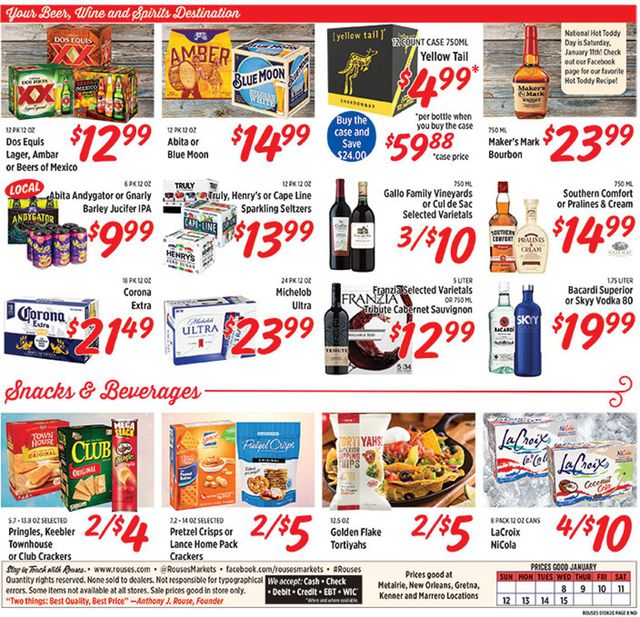 Rouses Ad from 01/08/2020