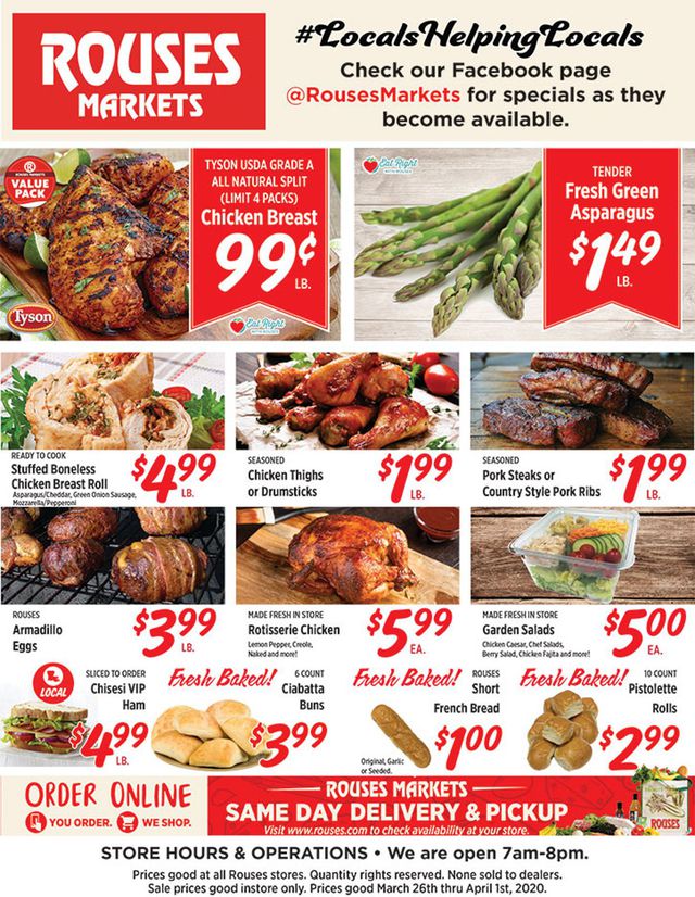 Rouses Ad from 03/26/2020
