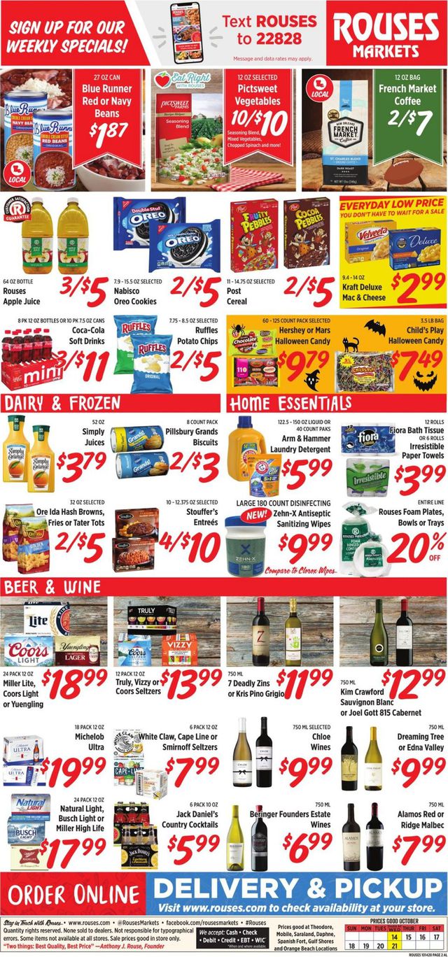 Rouses Ad from 10/14/2020