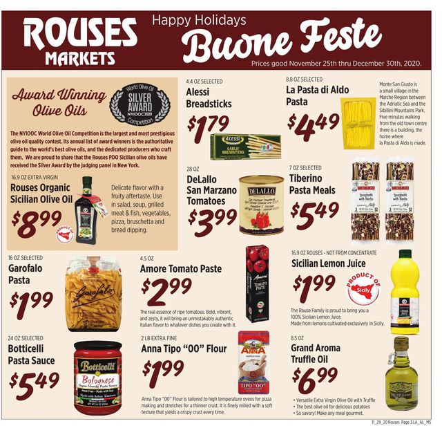 Rouses Ad from 11/25/2020