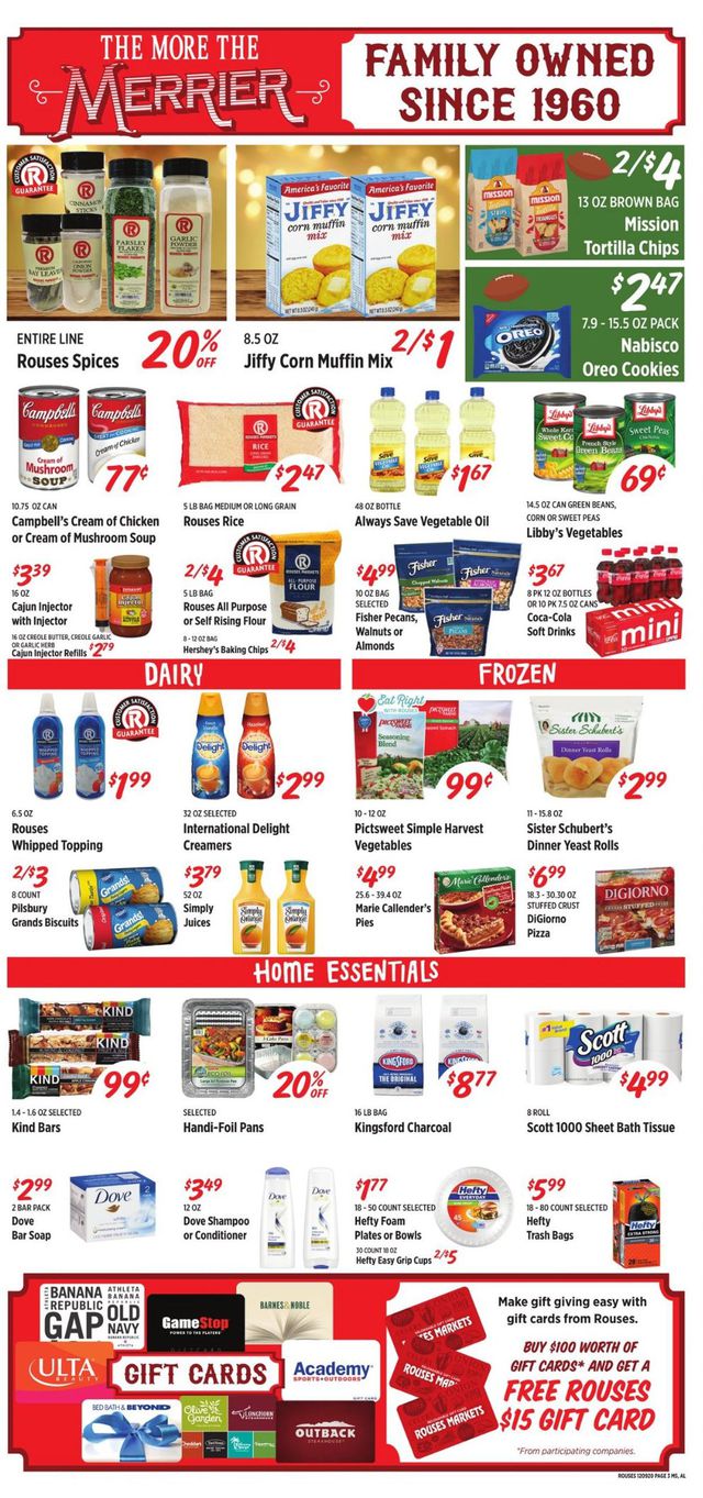 Rouses Ad from 12/09/2020