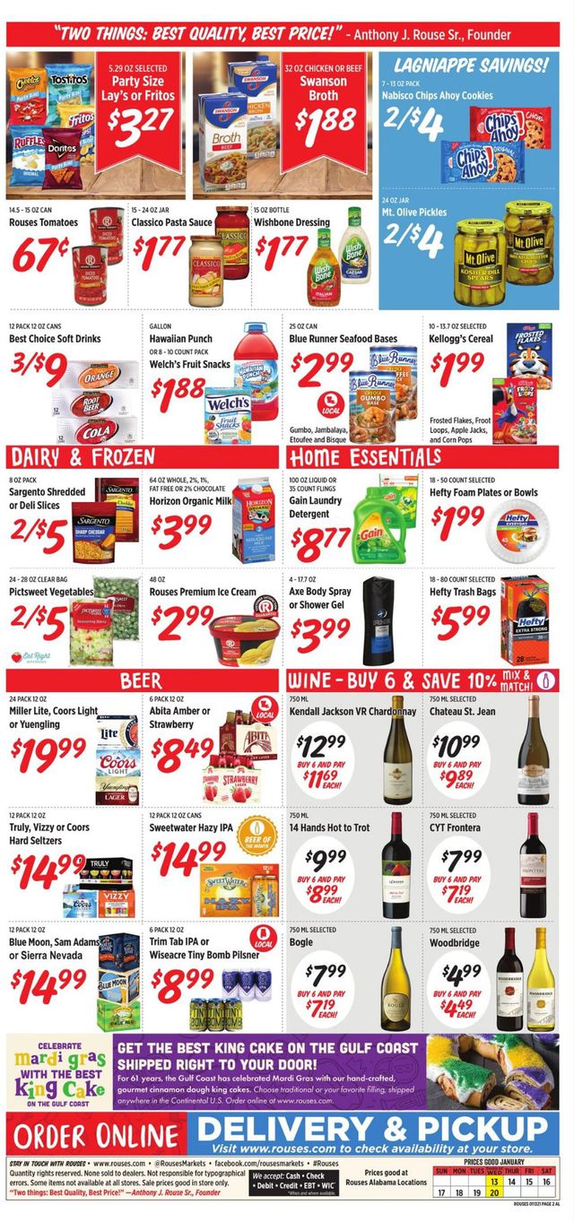 Rouses Ad from 01/13/2021