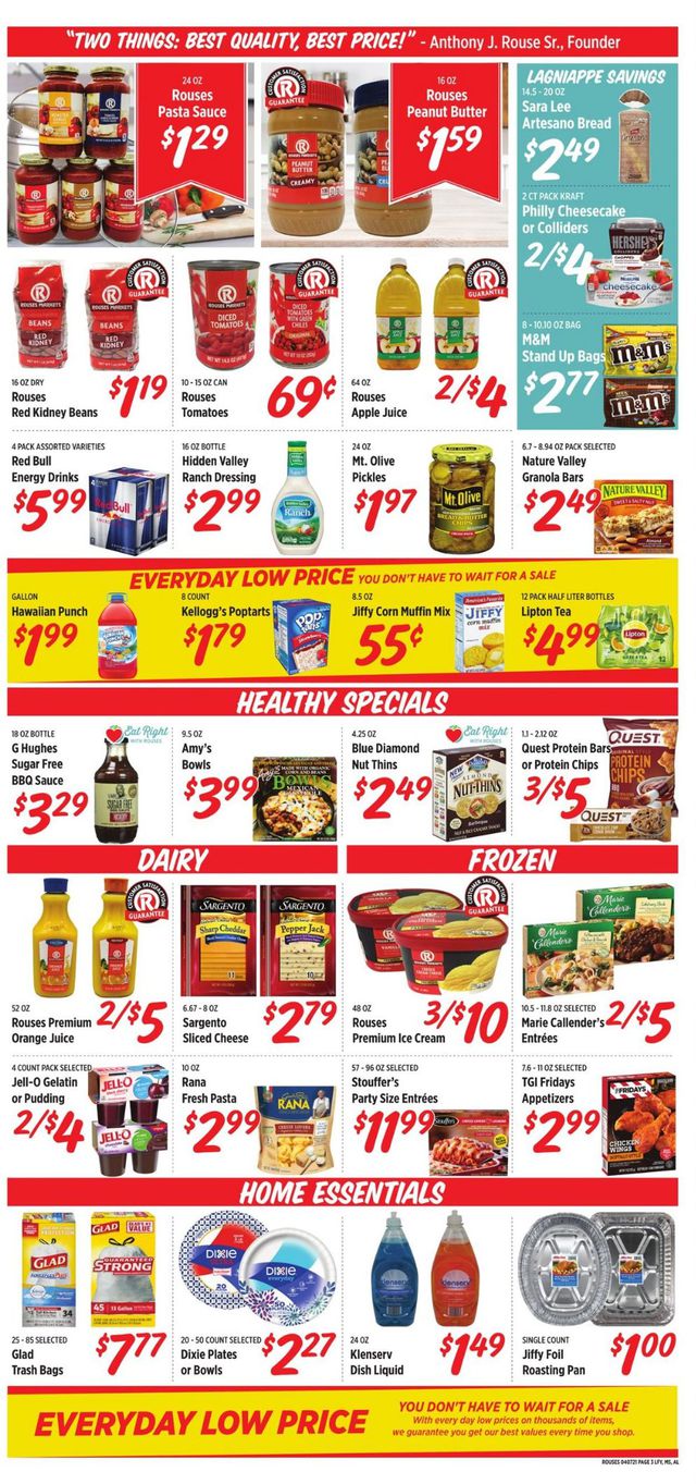 Rouses Ad from 04/07/2021