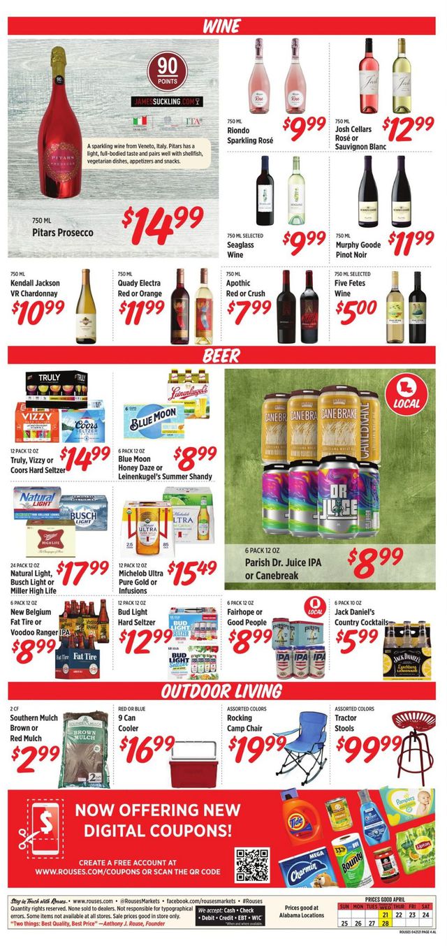 Rouses Ad from 04/21/2021