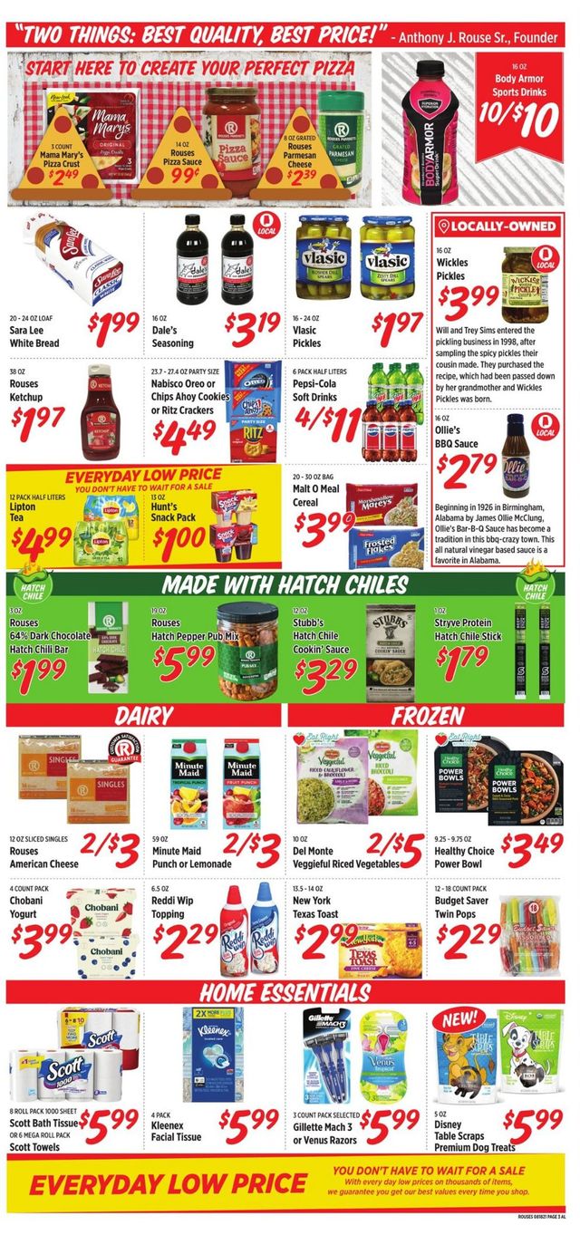 Rouses Ad from 08/18/2021