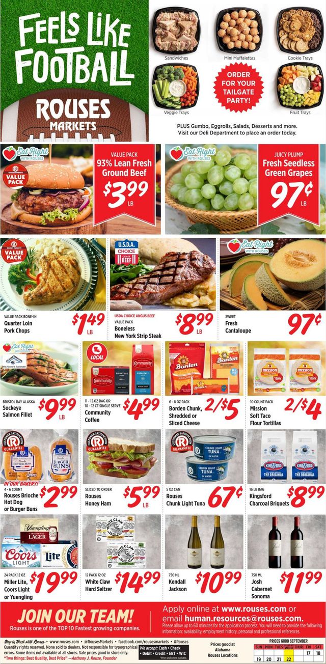 Rouses Ad from 09/17/2021