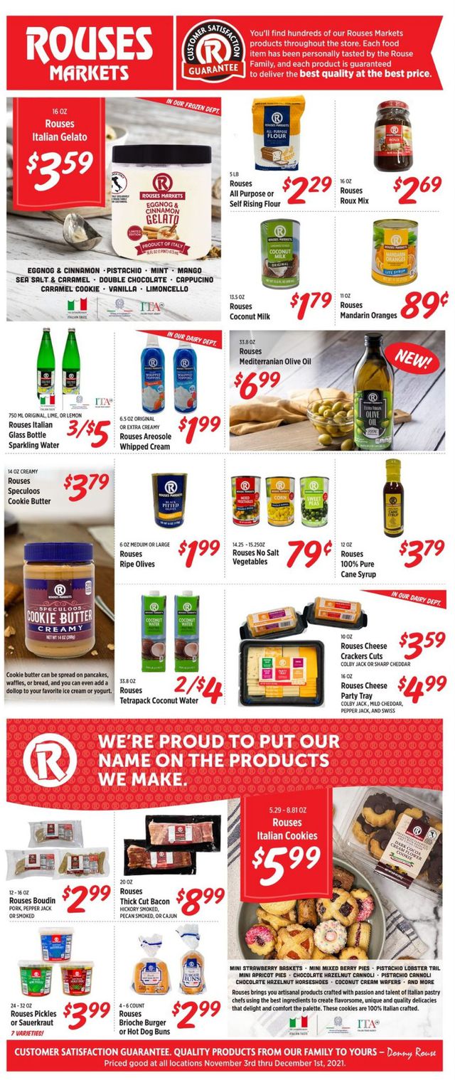 Rouses Ad from 11/03/2021