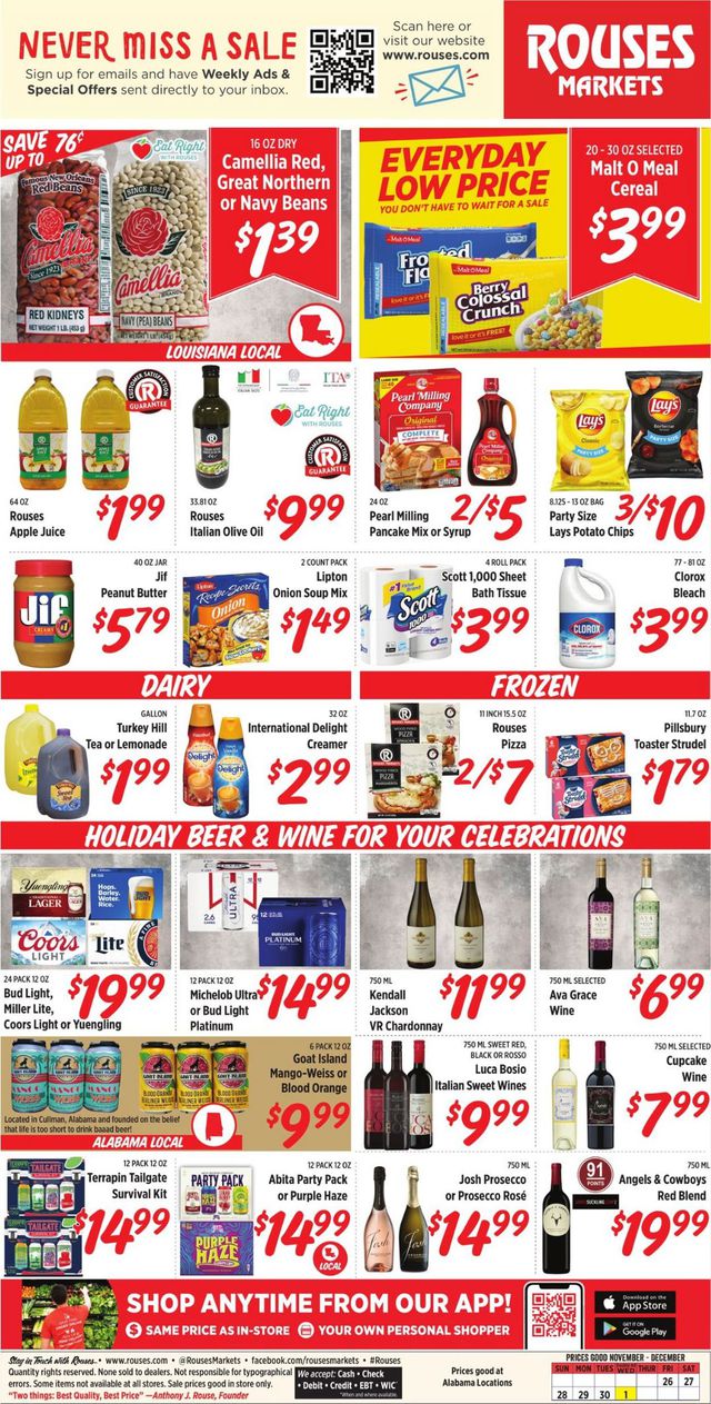 Rouses Ad from 11/26/2021