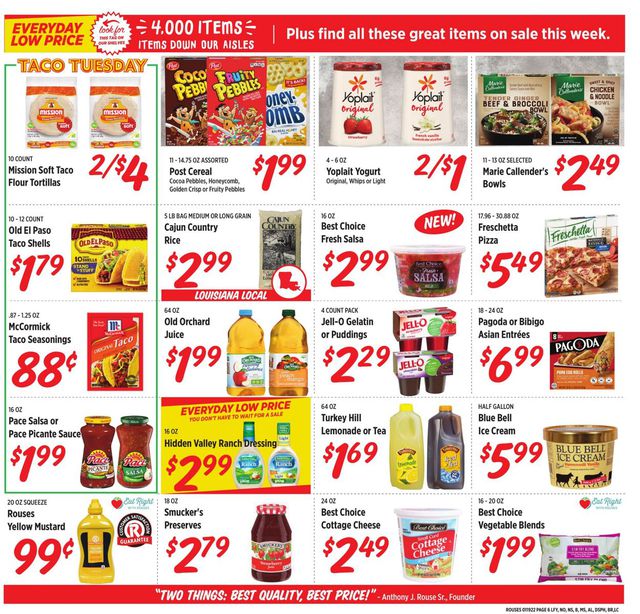 Rouses Ad from 01/19/2022