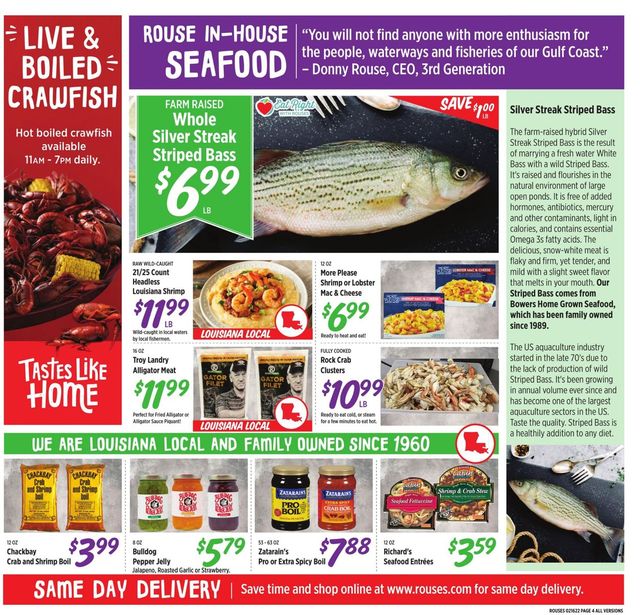 Rouses Ad from 02/16/2022