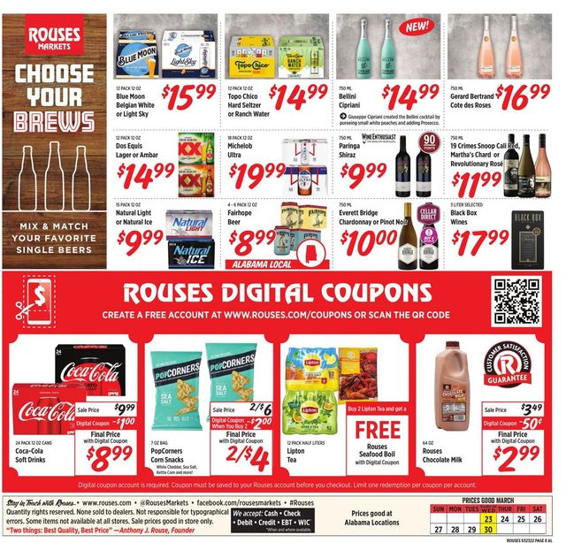 Rouses Ad from 03/23/2022