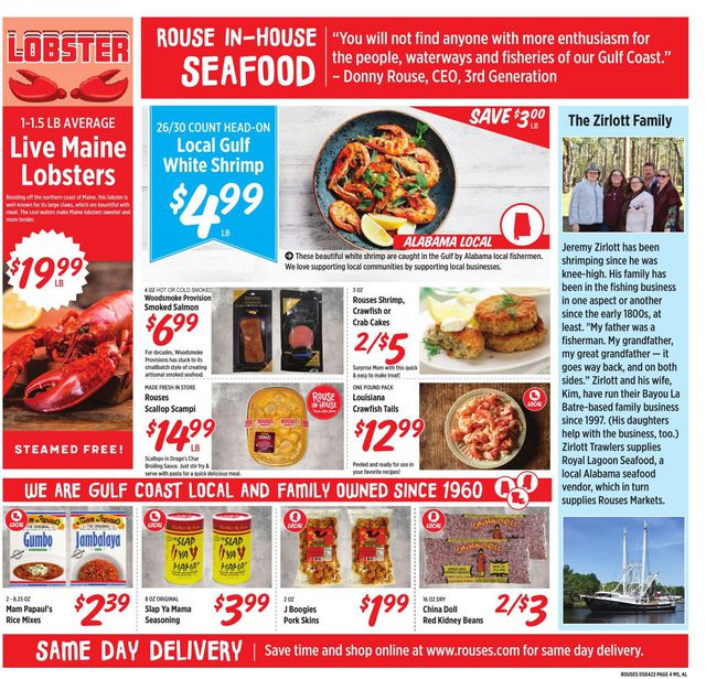 Rouses Ad from 05/04/2022