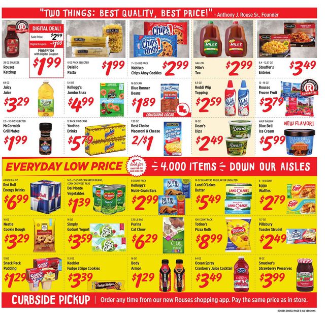 Rouses Ad from 08/03/2022