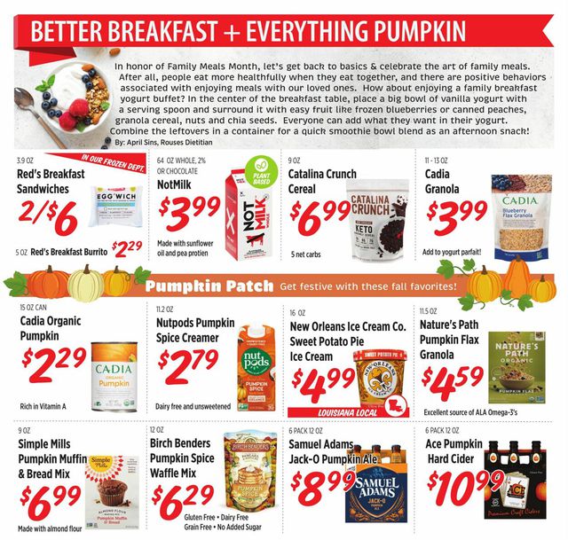 Rouses Ad from 09/01/2022