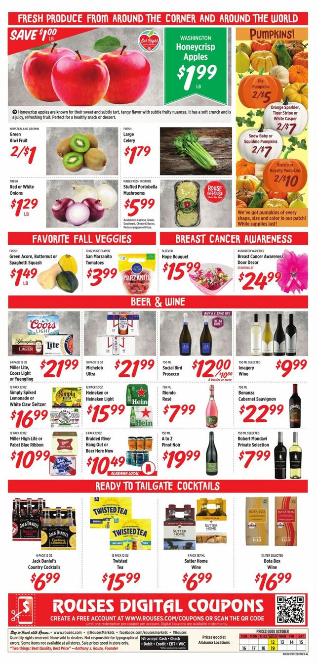 Rouses Ad from 10/12/2022