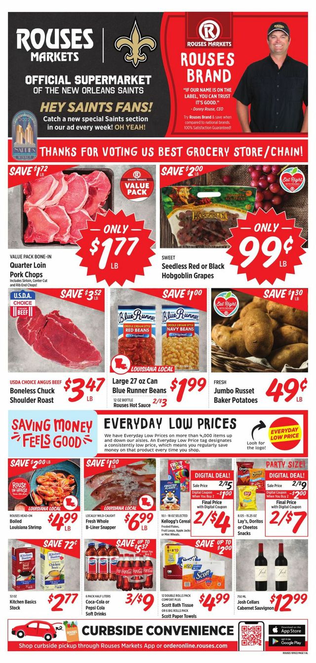 Rouses Ad from 10/19/2022