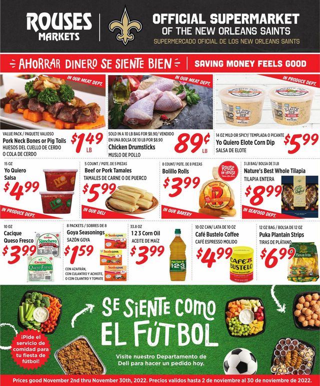 Rouses Ad from 11/02/2022