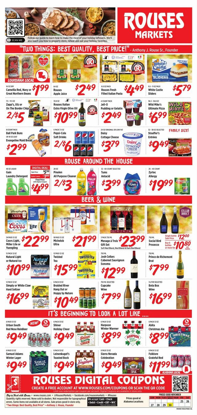 Rouses Ad from 11/25/2022