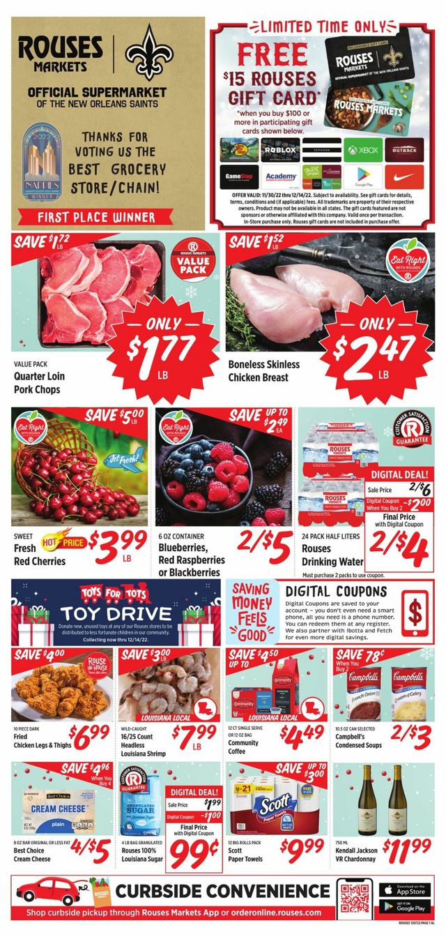 Rouses Ad from 12/07/2022