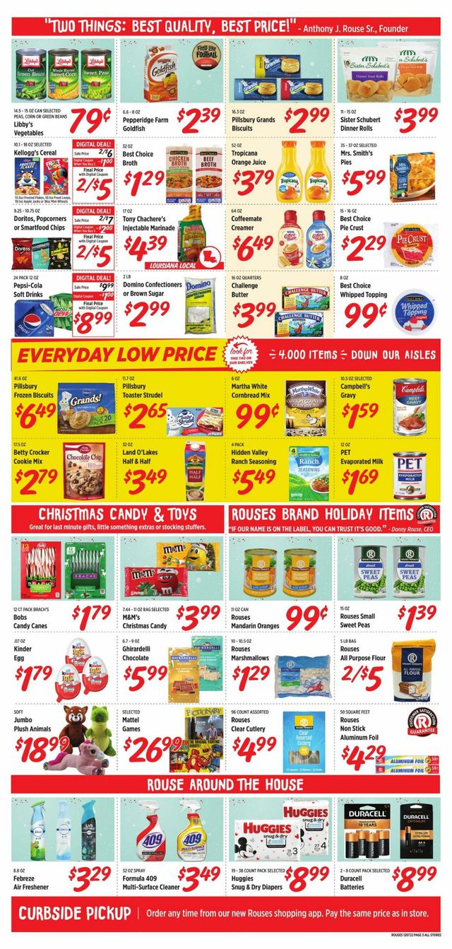 Rouses Ad from 12/07/2022