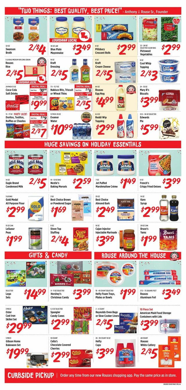 Rouses Ad from 12/14/2022