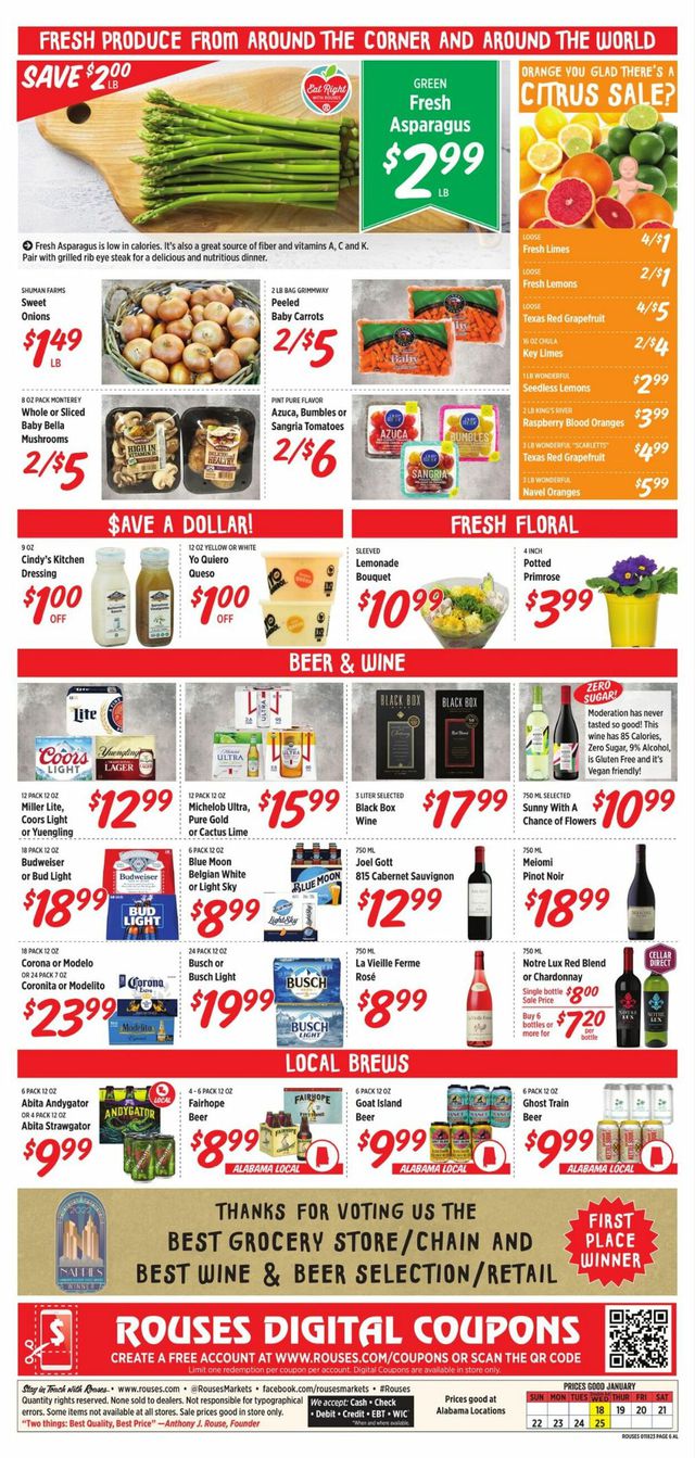 Rouses Ad from 01/18/2023