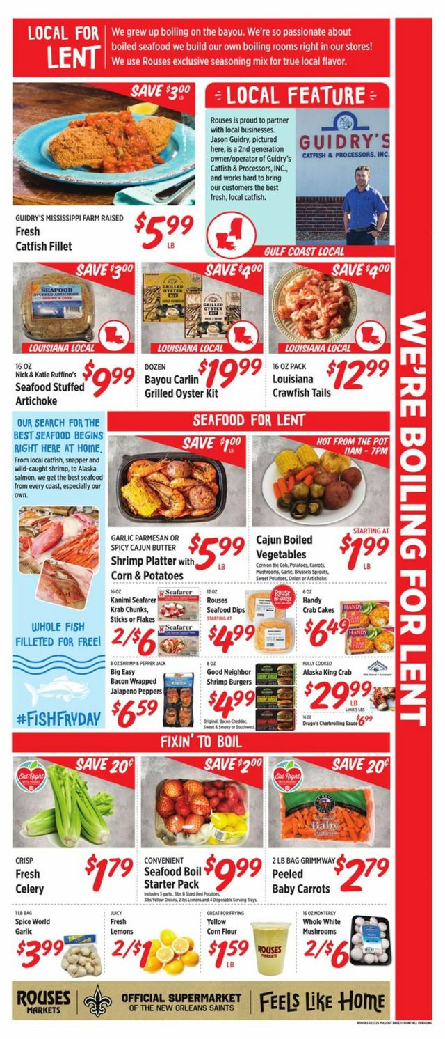 Rouses Ad from 02/22/2023