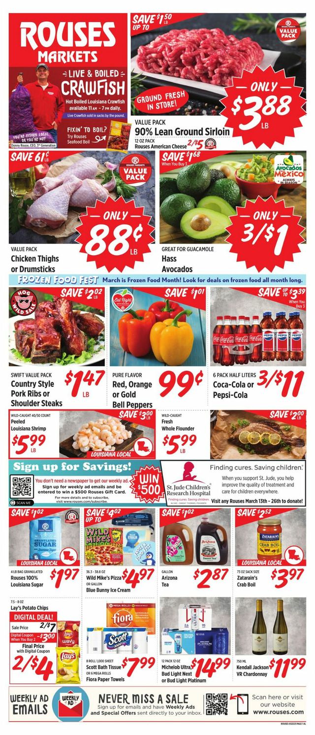 Rouses Ad from 03/22/2023