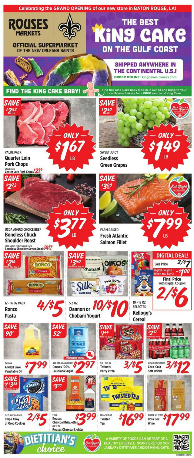 Rouses Ad from 01/10/2024