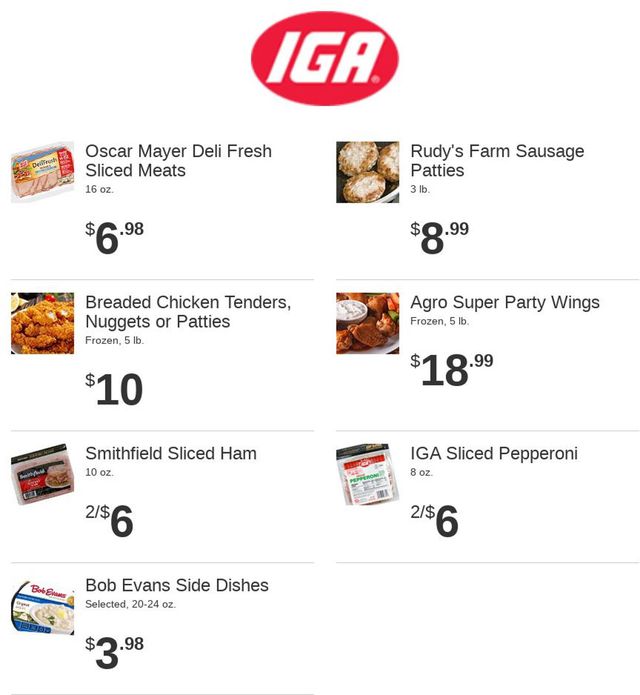 Rowe's IGA Supermarkets Ad from 08/10/2022