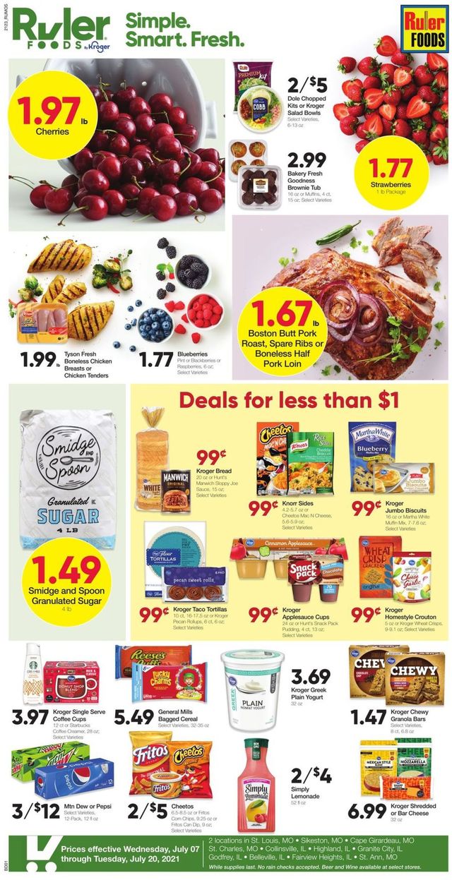 Ruler Foods Ad from 07/07/2021