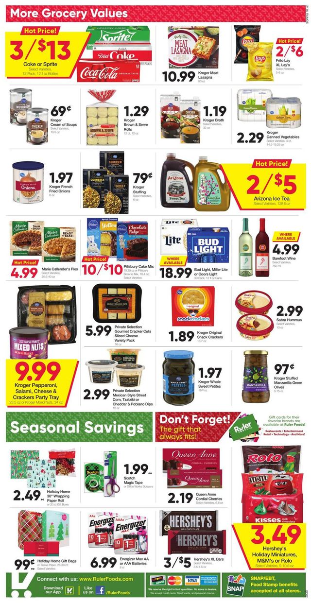 Ruler Foods Ad from 12/15/2021