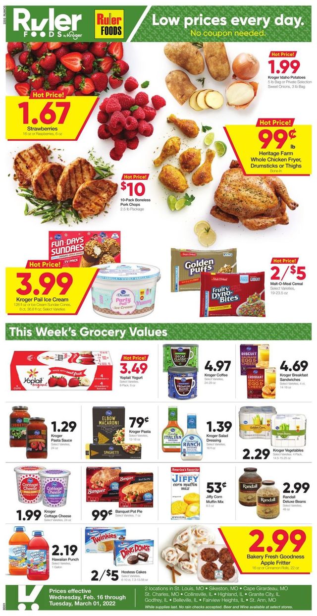 Ruler Foods Ad from 02/16/2022