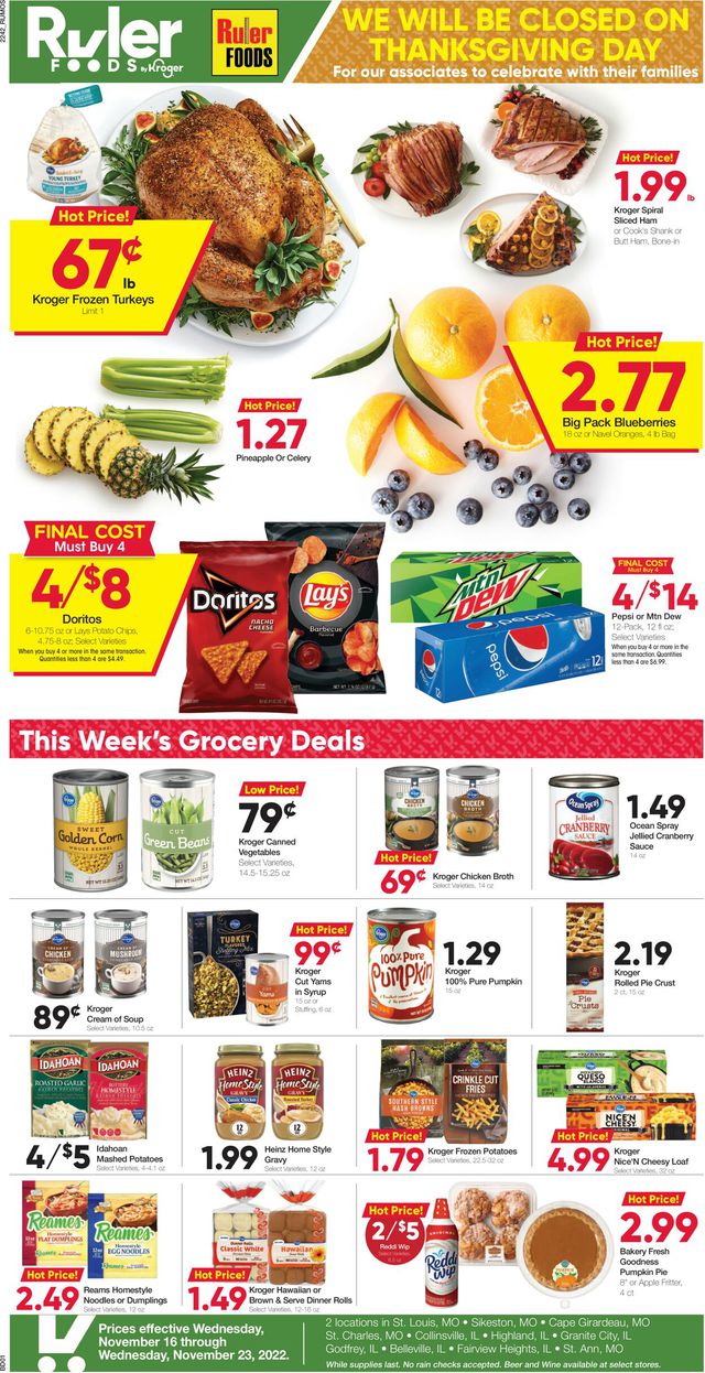 Ruler Foods Ad from 11/16/2022