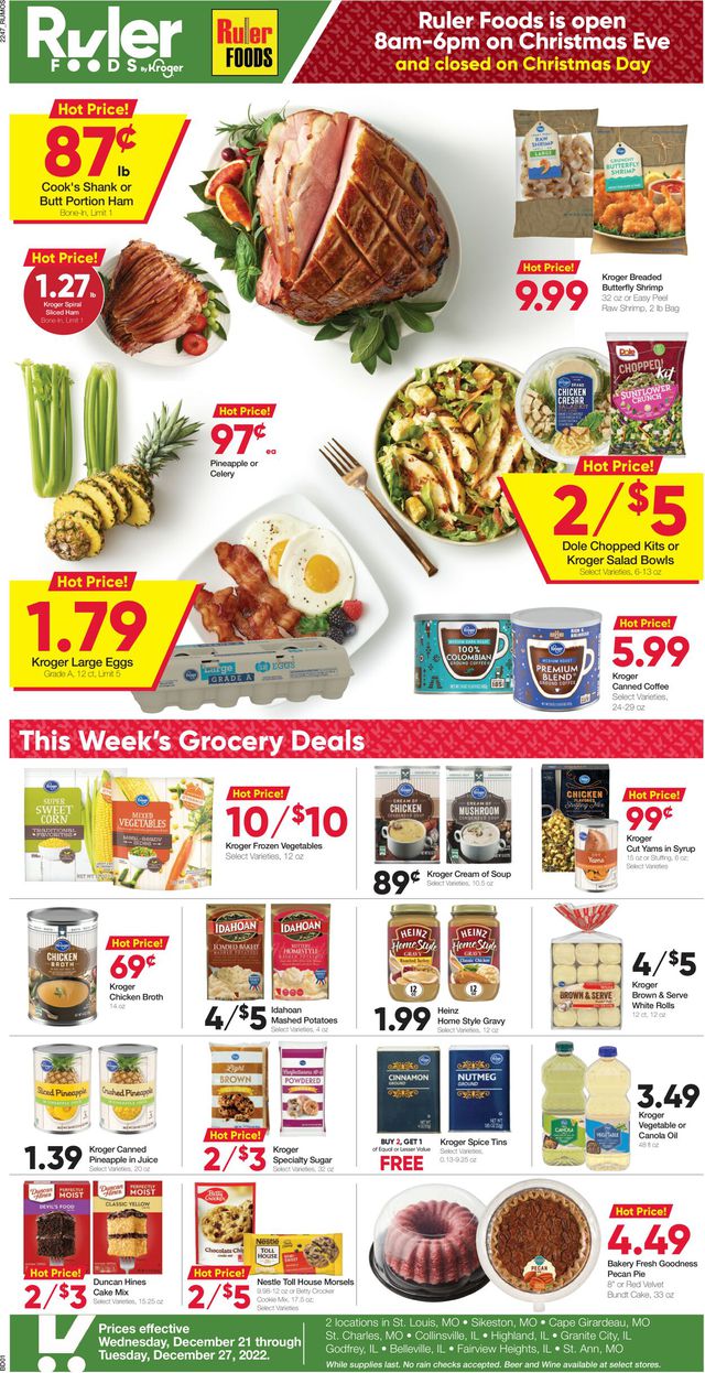 Ruler Foods Ad from 12/21/2022