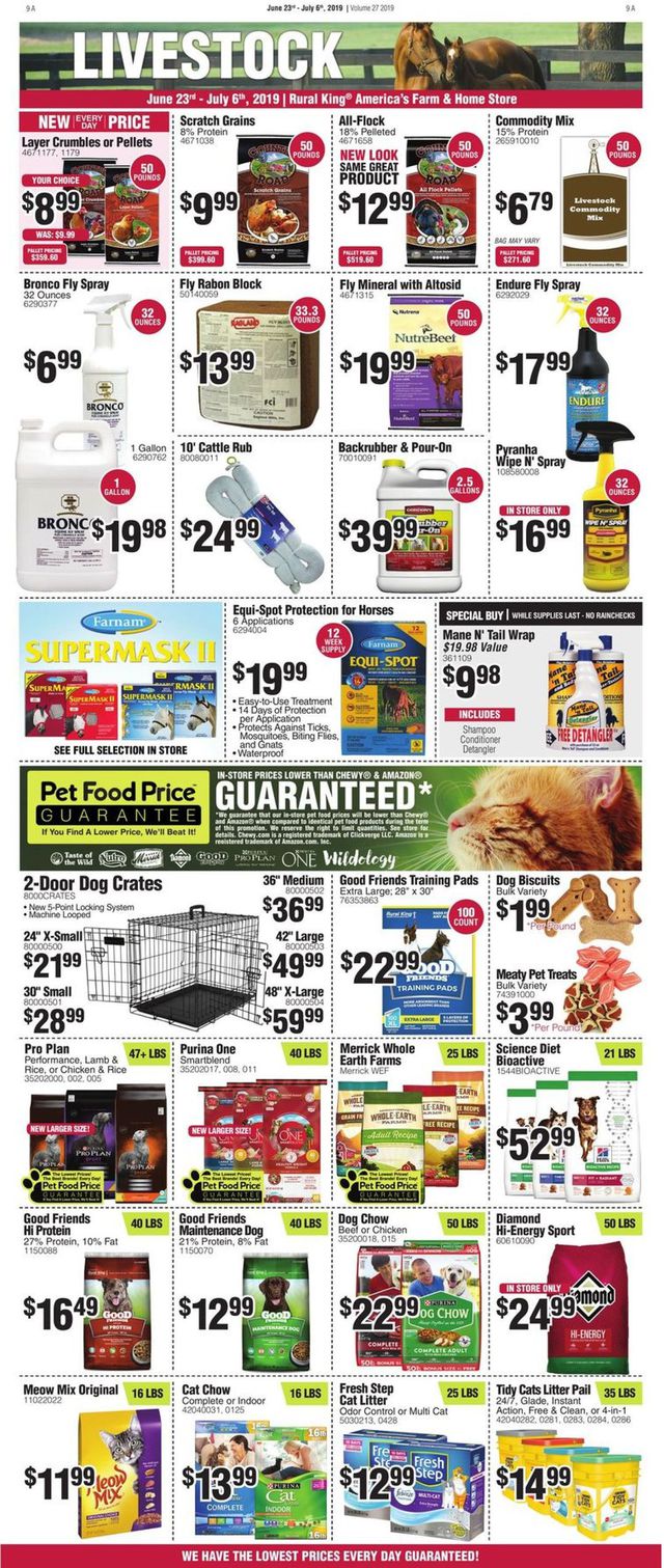 Rural King Ad from 06/23/2019