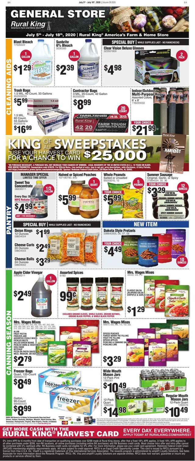Rural King Ad from 07/05/2020