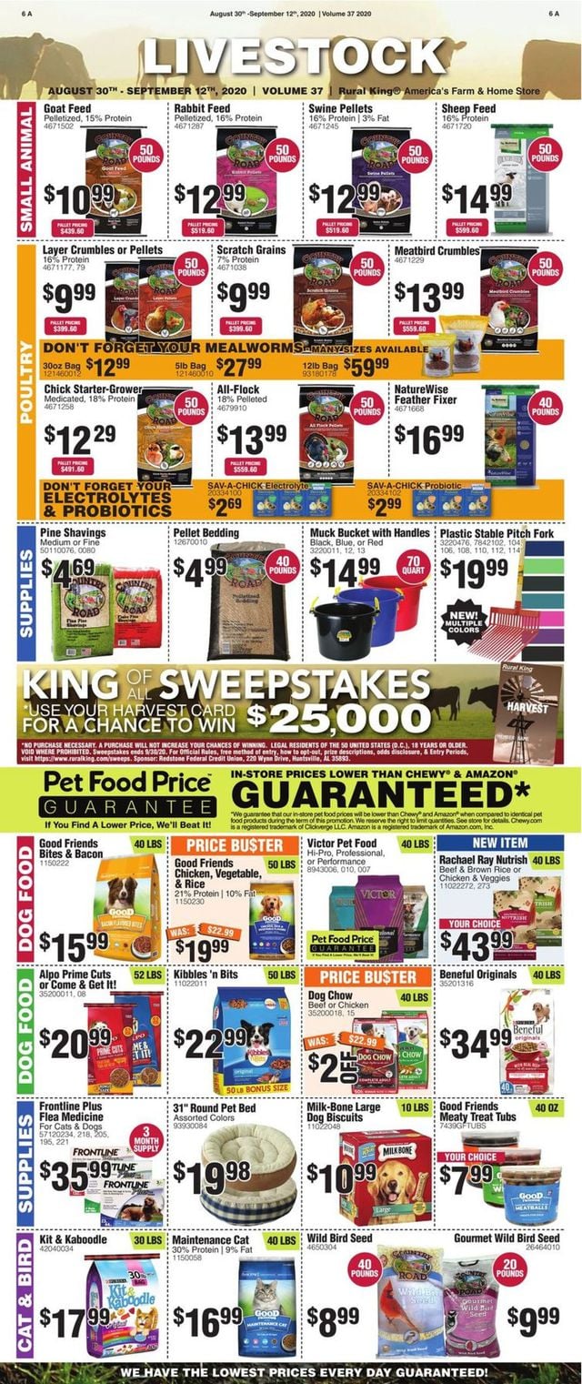 Rural King Ad from 08/30/2020