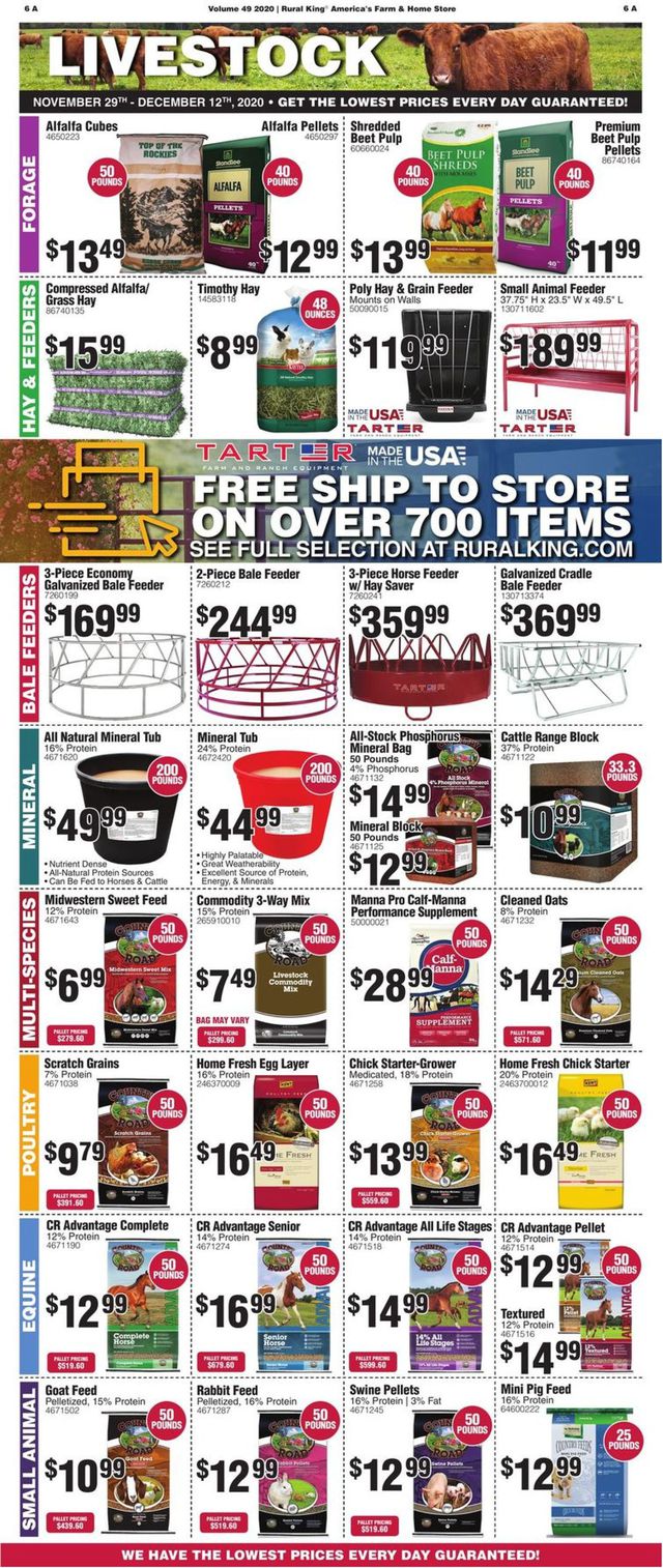 Rural King Ad from 11/29/2020