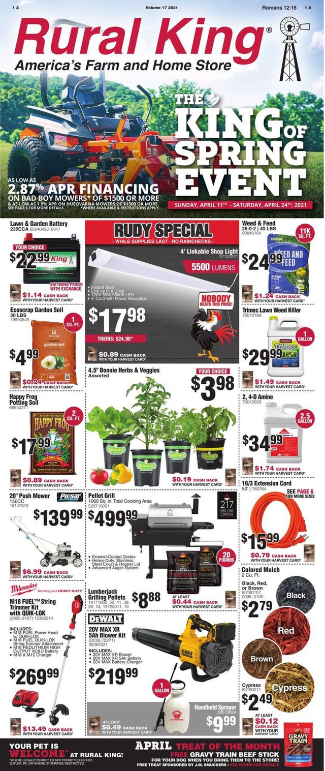 Rural King Ad from 04/11/2021