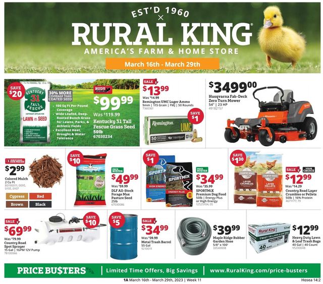 Rural King Ad from 03/16/2023
