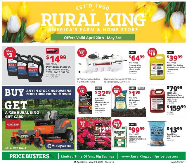 Rural King Ad from 04/20/2023