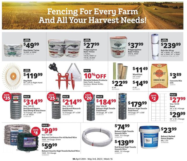 Rural King Ad from 04/20/2023