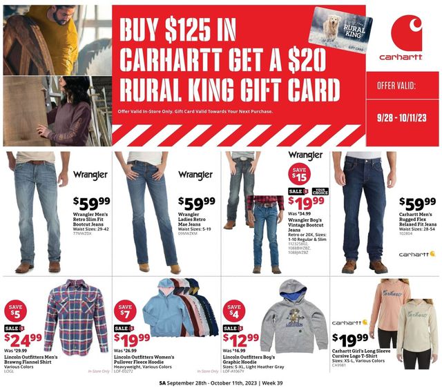 Rural King Ad from 09/28/2023