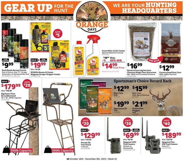 Rural King Ad from 10/26/2023