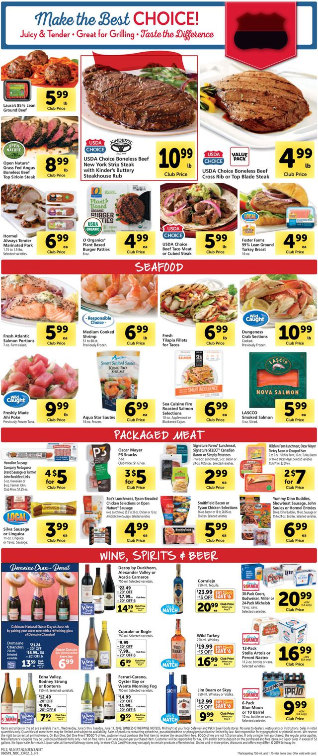 Safeway Ad from 06/05/2019