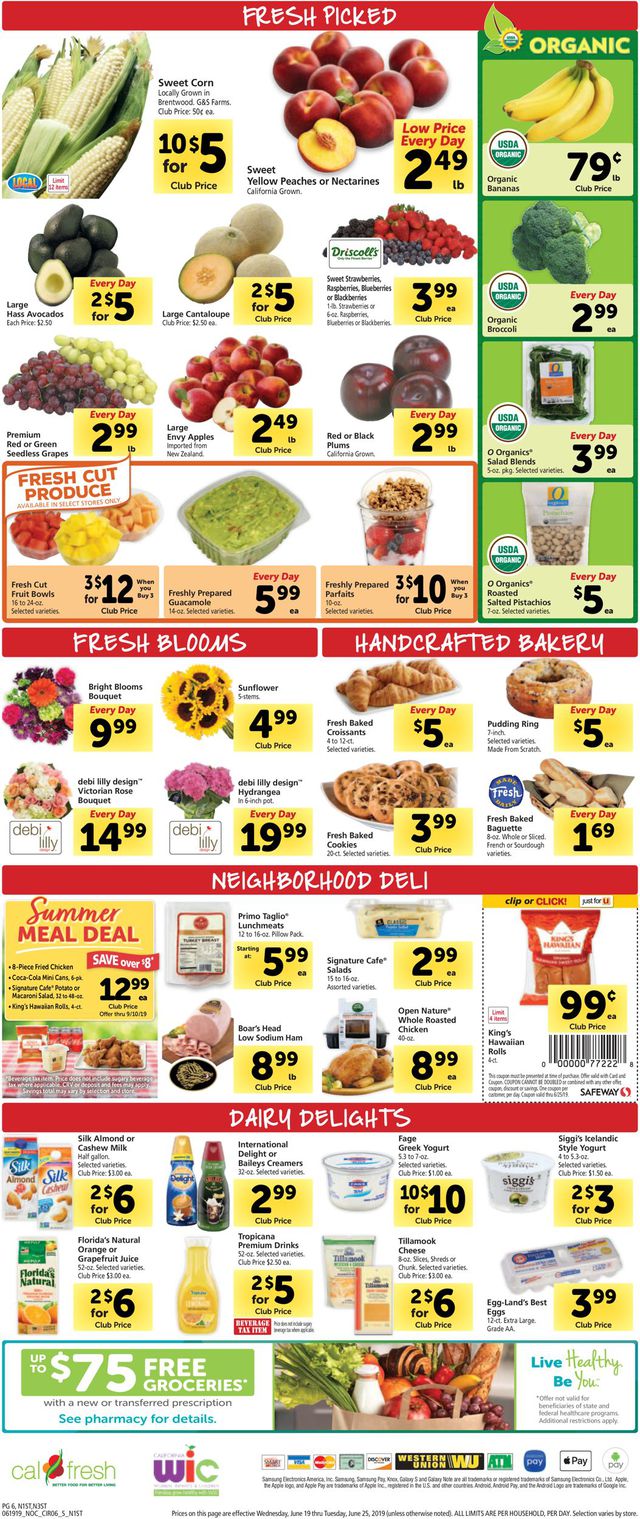 Safeway Ad from 06/19/2019
